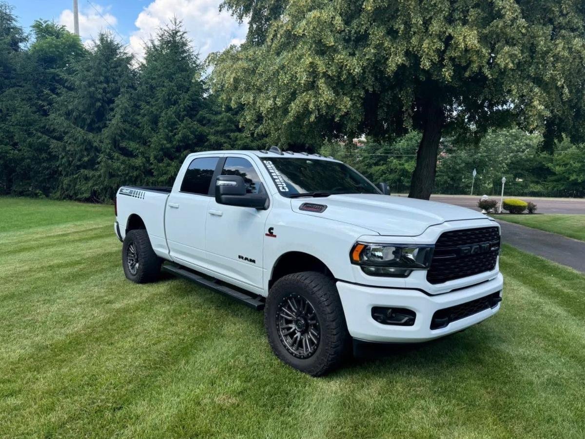 2024 Ram 2500 Crew Cab, front three-quarter view on a lawn